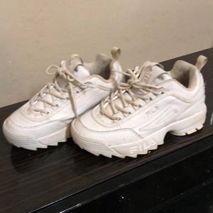 White Fila size 8